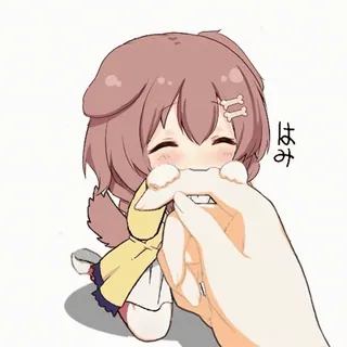 🥰 1f7143e7 はみ Аниме девушка, Милый, Собака, Мультфильм telegram sticker