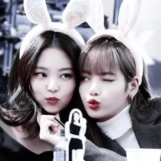 🏹 a0e5658a Konijnenoren, Vrouwen, Selfie, Leuk, Mensen, Vriendschap telegram sticker