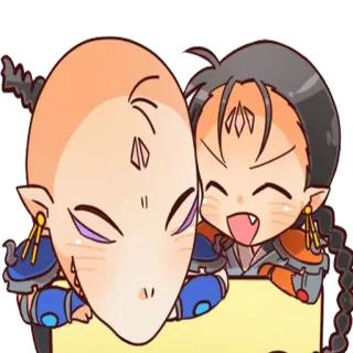 😂 7e8f5ab9 มนุษย์ต่างดาว, อนิเมะ, จิบิ, น่ารัก, การ์ตูน telegram sticker