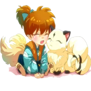 😂 864e54df การ์ตูน, เด็ก, สัตว์, สุนัขจิ้งจอก, น่ารัก, เป็นมิตร telegram sticker