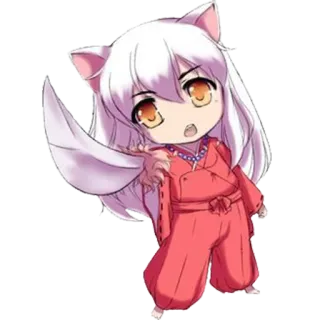 🔪 a53f45d1 Inuyasha อนิเมะ, จิบิ, อินุยาฉะ, น่ารัก, มังงะ, การ์ตูน telegram sticker