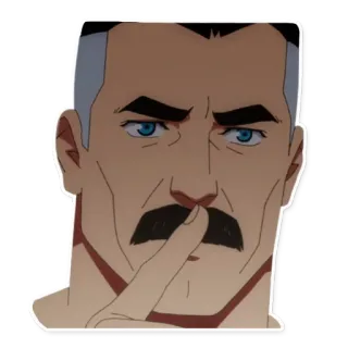 🤫 d951a397 Omni-Man Invincible superhero, viltrumite, father, animation, Invincible telegram sticker