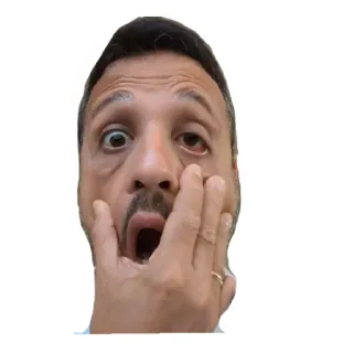 🤦‍♂️ b692e1d9 男人, 震惊, 表情, 惊喜, 脸, 情感 telegram sticker