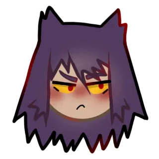 ☺️ 88848ca1 Anime, Kreskówka, Postać, Zły, Wyraz twarzy, Twarz telegram sticker