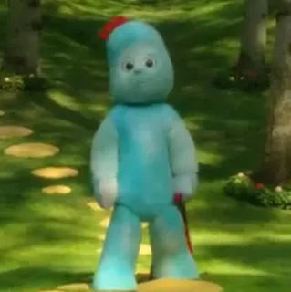 😞 81854541 Igglepiggle In the Night Garden... igglepiggle, children's tv, blue, character telegram sticker
