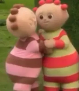 😭 ddcdda34 children's television, in the night garden, igglepiggle, upsy daisy, friendship telegram sticker