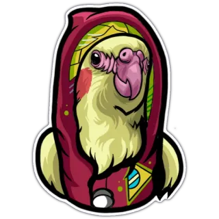 🇧🇷 cc2bcbfc นกแก้ว, นก, เสื้อฮู้ด, สัตว์, สติกเกอร์, น่ารัก, ค็อกกาเทล whatsapp sticker