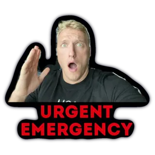 😀 1ab10362 URGENT EMERGENCY urgente, emergenza, allerta, scioccato, sorpreso telegram sticker