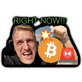 😎 4991d513 RIGHT NOW!!! Bitcoin, Cripto, Esplosione, Allarme, Finanza telegram sticker