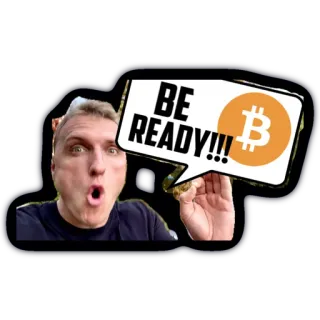 😘 81106bbe BE READY!!! Bitcoin, Cripto, Investimento, Denaro, Valuta digitale telegram sticker