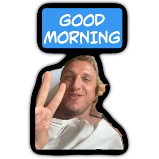 😂 c9965899 GOOD MORNING buongiorno, saluto, segno di pace telegram sticker