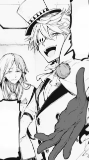 🤗 7c7c59af Аниме, Манга, Персонаж, Счастливый, Перчатки, Шляпа whatsapp sticker