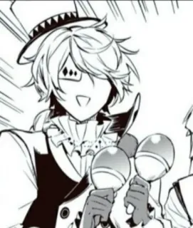 🥳 9c287916 Аниме, Манга, Маракасы, Персонаж, Счастливый whatsapp sticker