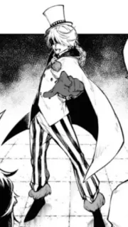 👉 d943f0e0 Аниме, Персонаж, Указывает, Мужчина, Шляпа whatsapp sticker