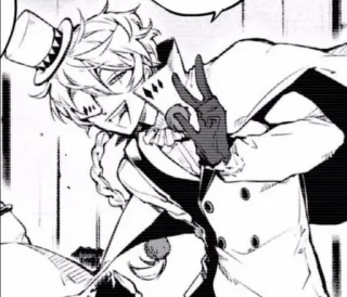 ✌️ fb92f29a Аниме, Персонаж, Перчатки, Шляпа, Карта whatsapp sticker