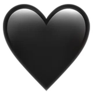 🖤 1cc2c178 coeur, noir, amour, emoji, symbole whatsapp sticker