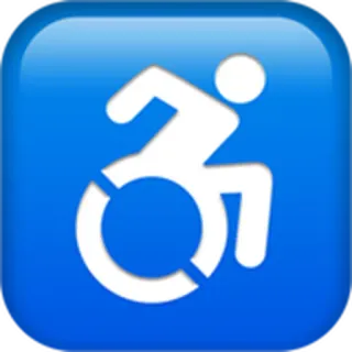 ♿ 307b83af handicap, accessibilité, fauteuil roulant, symbole, invalidité whatsapp sticker