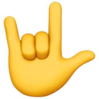 🤟 3afbca4e main, rock, emoji, geste, cornes whatsapp sticker