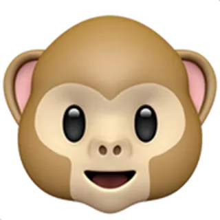 🐵 5091f88b animal, emoji, singe, mignon whatsapp sticker