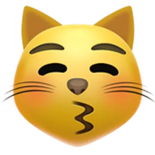 😽 62efd8cf chat, emoji, baiser, animal whatsapp sticker