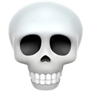 💀 6f8d8eeb crâne, squelette, mort, halloween, effrayant whatsapp sticker