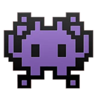 👾 813b81dd Pixel art, 8 bits, Space Invader, Rétro, Alien, Jeu d'arcade whatsapp sticker