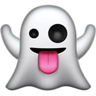 👻 b519c158 fantôme, emoji, halloween, effrayant, ludique whatsapp sticker