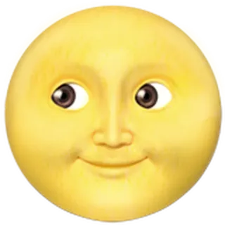 🌝 c8eb3f68 lune, emoji, sourire, dessin animé, visage whatsapp sticker