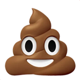 💩 e256d408 Emoji, Caca, Sourire, Marron, Dessin animé whatsapp sticker