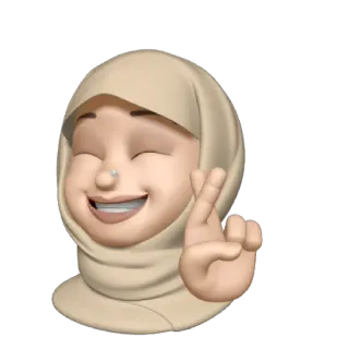 🤞 0dcc0b3a Biểu tượng cảm xúc, Phụ nữ, Hijab, May mắn, Ngón tay bắt chéo, Hy vọng, Ước nguyện telegram sticker