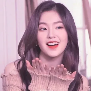 🧁 70c9155d Irene k-pop, Red Velvet, chanteuse, femme, célébrité, sourire, beauté, coréenne telegram sticker