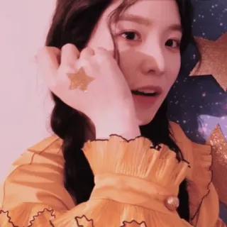 🍰 84565a3a portrait, femme, étoile, autocollant, selfie telegram sticker