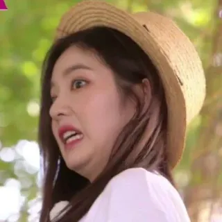 🥵 1623dc9c Frau, Person, Hut, Porträt telegram sticker