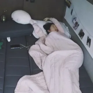 😴 2ccb7a12 schlafen, Bett, Decke, Frau, Schlafzimmer, ausruhen telegram sticker