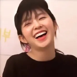 😆 f26656ea Frau, lächelnd, lachend, Porträt, glücklich telegram sticker