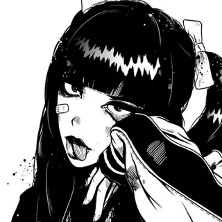 🙄 bcb176a4 Animé, Manga, Fille, Dessin animé, Illustration, Autocollant, Art telegram sticker