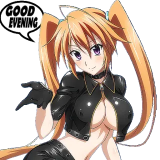 🌕 98d82ecd GOOD EVENING Аниме, Женщина, Вечер, Добрый вечер, Девушка, Сексуальная telegram sticker