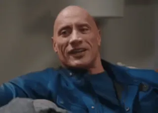 🥚 2ce3c771 Dwayne Johnson Dwayne Johnson, The Rock, attore, celebrità, star del cinema telegram sticker