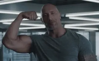 💪 bed38448 Dwayne Johnson Dwayne Johnson, The Rock, attore, muscoli, fitness, allenamento telegram sticker