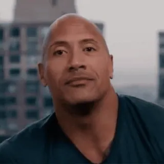 😉 cc261133 Dwayne Johnson Dwayne Johnson, The Rock, attore, celebrità, ritratto telegram sticker