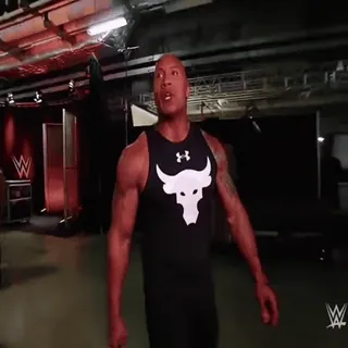 😀 dde40e06 The Rock Wrestling, Celebrità, Muscoloso, Attore, Dwayne Johnson telegram sticker