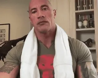 🤔 dfe06e48 The Rock Dwayne Johnson, attore, celebrità, persona, uomo telegram sticker