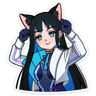 🧙 19f1fa92 Anime, Chica gato, Manga, Kawaii, Dibujos animados telegram sticker