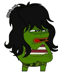 😒 9a692914 Pepe the Frog @Sigilo_packs 밈, 페페 더 프로그, 인터넷 밈, 만화, 아바타, 일러스트 telegram sticker