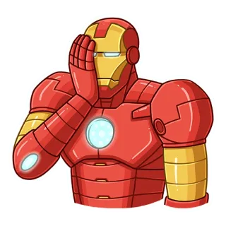 🤦‍♂️ 1cbd396c Iron Man Iron Man, facepalm, superhero, marvel, comics, disappointment telegram sticker