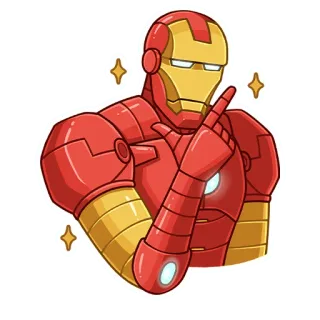 🤔 299cf8cf Iron Man Iron Man, Marvel, superhero, character, comic book, sticker telegram sticker