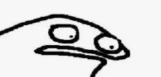 😨 1430c79d drawing, cartoon, sketch, funny, meme telegram sticker