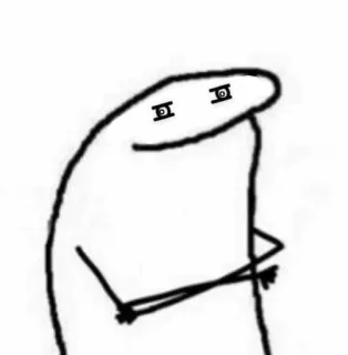 😏 1d1b4e0a sticker, meme, cartoon, funny, drawing, character telegram sticker