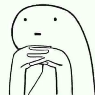 🧐 285474cf meme, thinking, funny, cartoon, character, pose, pondering, silly telegram sticker