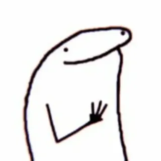 3⃣ 2f41c28f stick figure, drawing, minimalist, meme, cartoon, simple, hand gesture telegram sticker